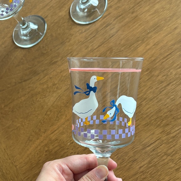 Vintage Libbey Country Geese Water Goblets (set of 4) - Picture 9 of 15